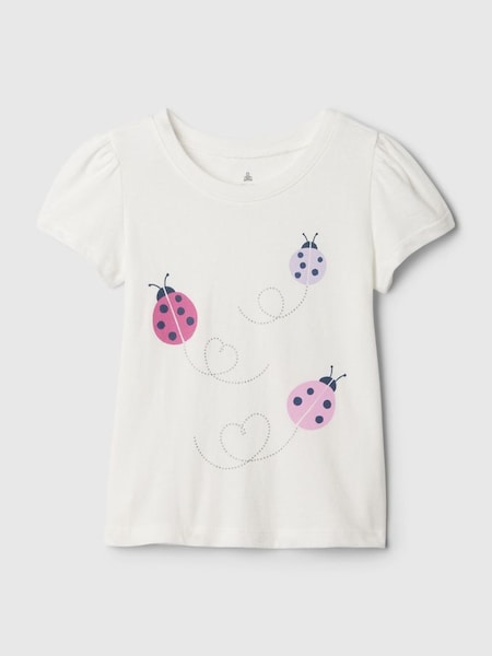 White Ladybug Short Sleeve Crew Neck T-Shirt (Newborn-5yrs) (867688) | £8