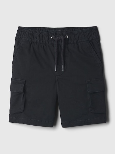 Black Cotton Twill Pull On Cargo Shorts (6mths-5yrs) (867829) | £18
