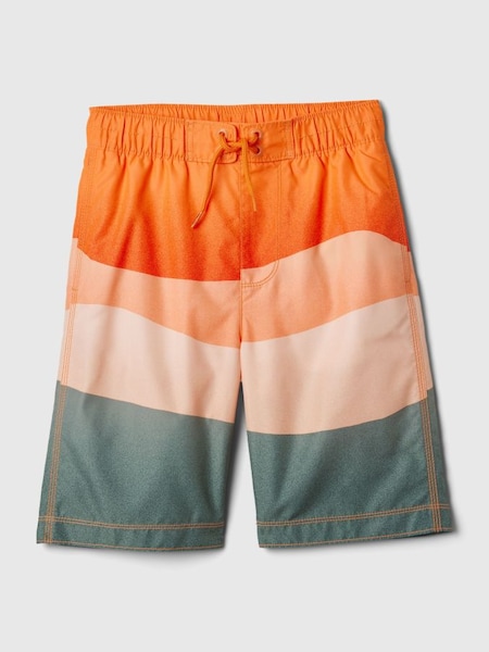 Khaki Green Colourblock Swim Boardshorts (4-13yrs) (870883) | £20