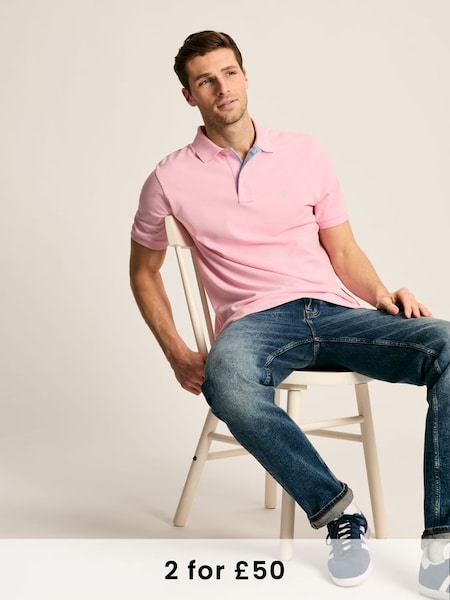 Woody Light Pink Cotton Polo Shirt (873632) | £29.95