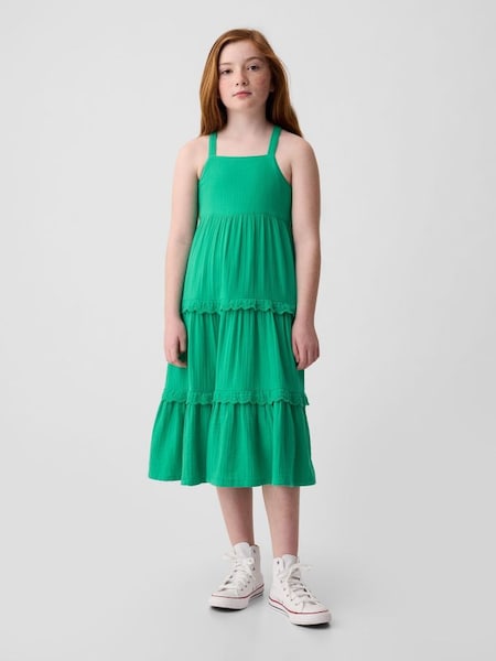 Green Floral Print Midi Dress (4-13yrs) (873681) | £35