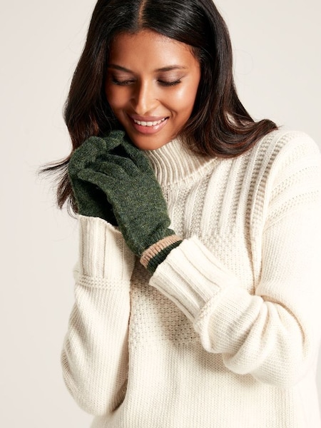 Eloise Green Knitted Gloves (874286) | £18.95