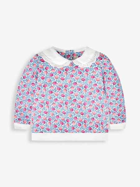 Plum Girls' Apple Sweatshirt With Broderie Collar (879736) | £22