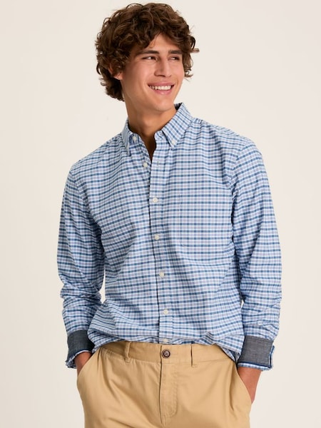 Welford Blue Gingham Cotton Check Shirt (880348) | £49.95
