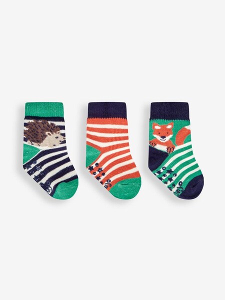 Green 3-Pack Woodland Socks (888786) | £9.50