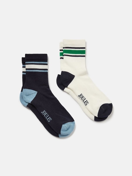 Volley White/Blue Tennis Socks 2PK (889246) | £9.95