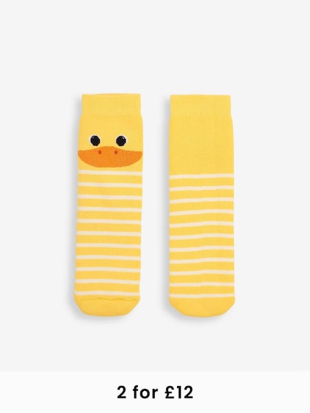 Yellow Kids' Duck Wellie Socks (892790) | £9.50