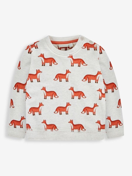 Boys' Printed Sweatshirt in Natural Fox (908760) | £22