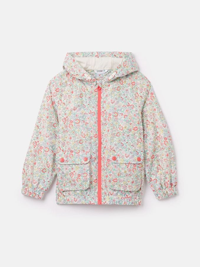 Joules green floral coat hot sale