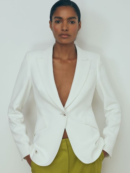 Atelier Slim Fit Suit Blazer in Ivory (914763) | £545