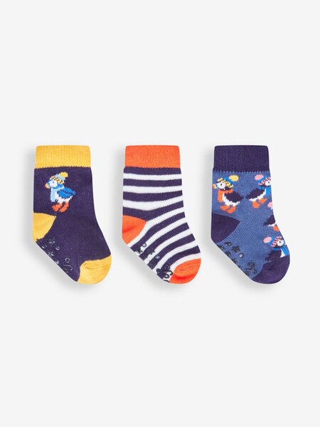Navy 3-Pack Puffins Socks (932988) | £9.50