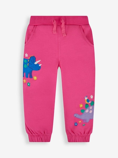 Raspberry Pink Dino Appliqué With Pet In Pocket Joggers (944819) | £19.50