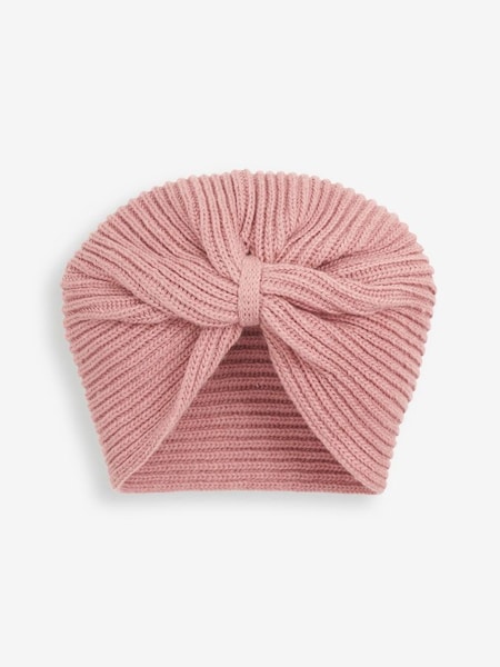 Pink Girls' Knitted Turban (946770) | £9.50