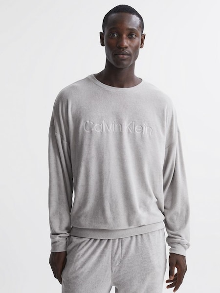 Calvin Klein Underwear Terry Towelling Crew Neck Sweatshirt in Grey (950466) | £60