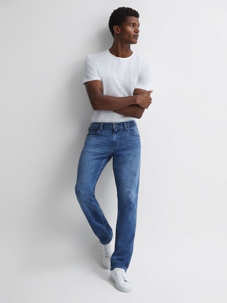 Paige Regular Fit Straight Leg Jeans in Stetson (958150) | £120