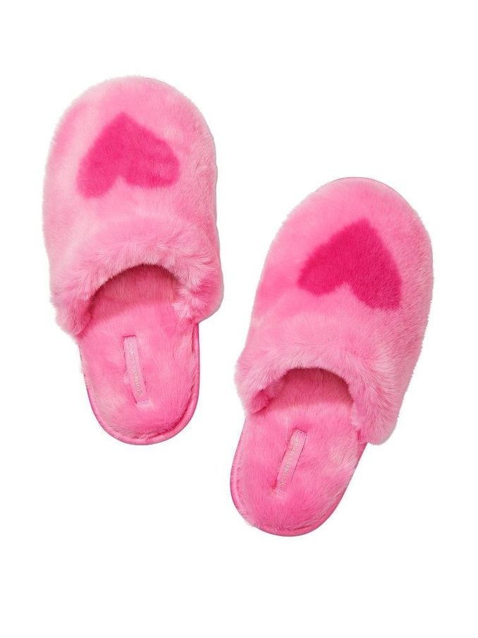 Victoria secret pink open toe slippers 2025