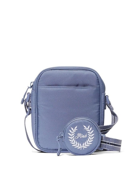 Dusty Iris Blue Puffer Crossbody Bag (969114) | £20