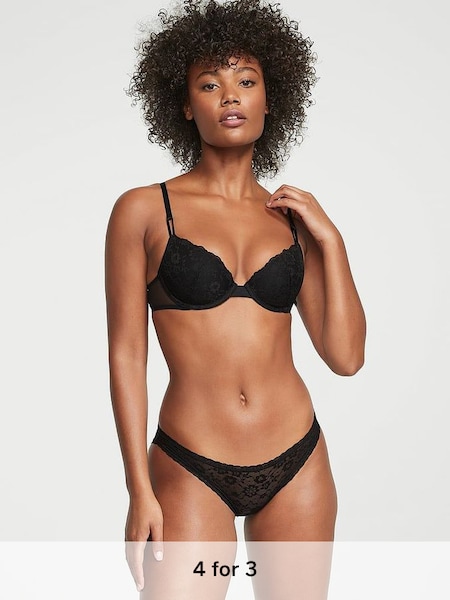 Black Bikini Posey Lace Knickers (971919) | £9