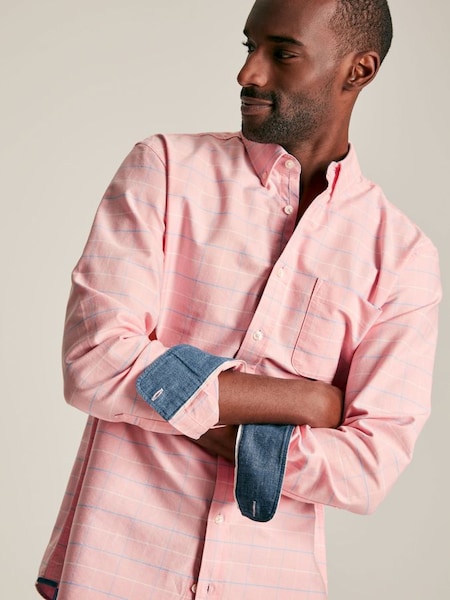 Welford Pink Cotton Check Shirt (975914) | £49.95
