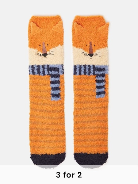 Kids' Fluffy Orange Character Socks (982237) | £6.95