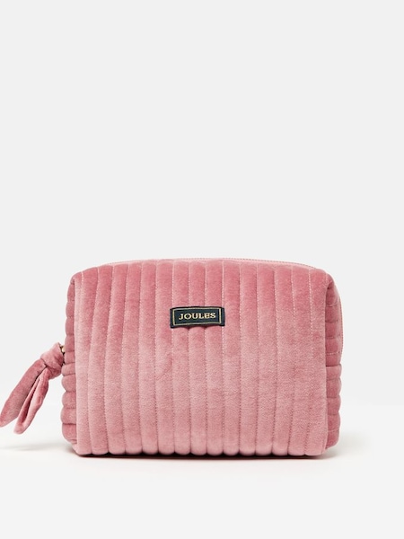 Lillia Rose Pink Velvet Wash Bag (982392) | £24.95