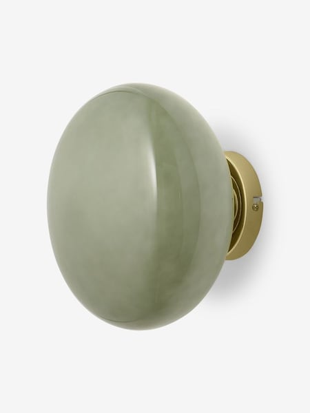 Adrianne Glass Wall Light in Green (984165) | £99