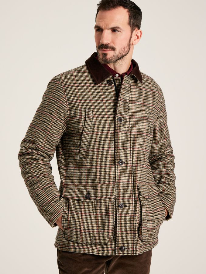 Joules checked jacket top