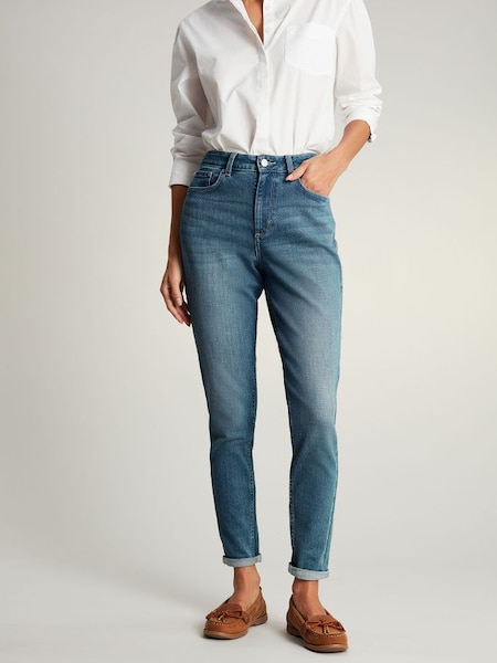 Monroe Blue High Rise Stretch Skinny Jeans (991625) | £40