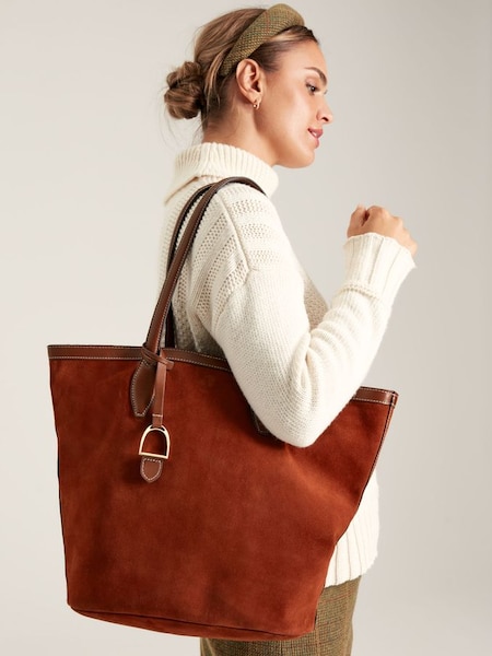 Brown Suede Tote Shopper Bag (997029) | £220