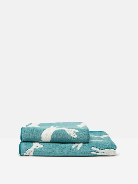 Green Jumping Hare Towel (997710) | £14 - £40