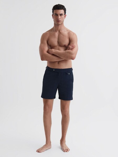 Hemingsworth Side Adjuster Swim Shorts in Navy (998128) | £140