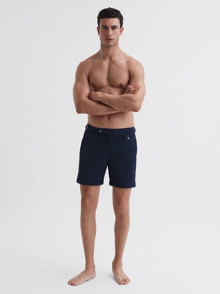 Hemingsworth Side Adjuster Swim Shorts in Navy (998128) | £98