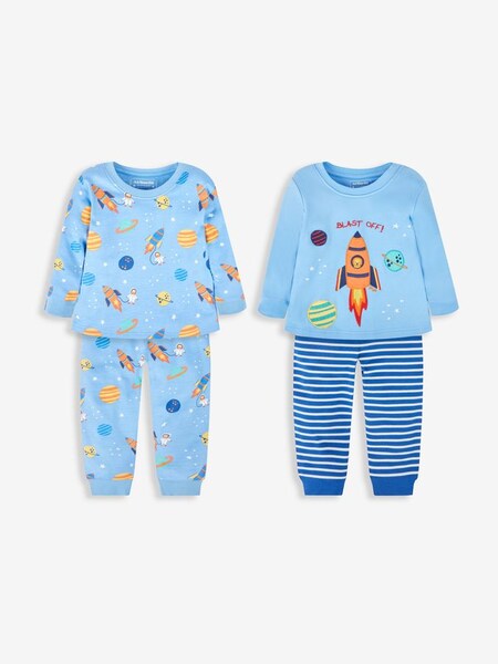 Blue Boys' 2-Pack Space Jersey Pyjamas (999088) | £29.50