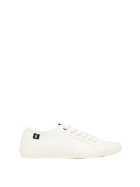 White Sustainable Coast Pump Lace-up Trainers (A29867) | £22