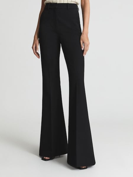 Petite Extreme Flare Trousers in Black (A31013) | £138