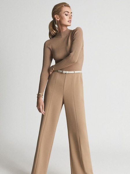 Hybrid Jumpsuit in Camel (A76387) | £165