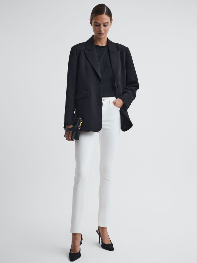 Reiss white jeans discount