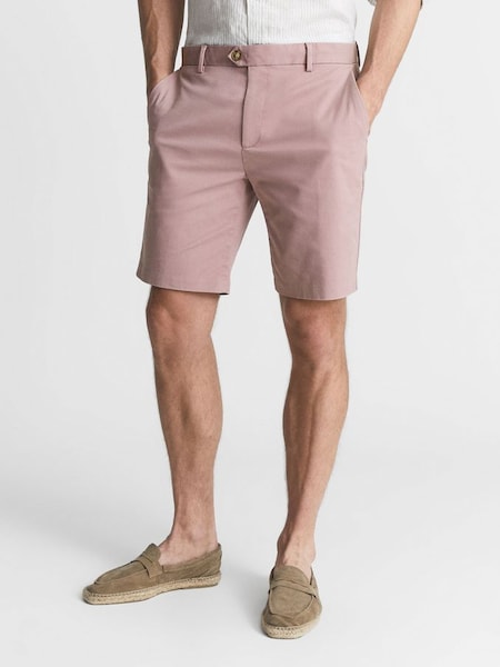 Casual Chino Shorts in Dusty Rose (A98738) | £30