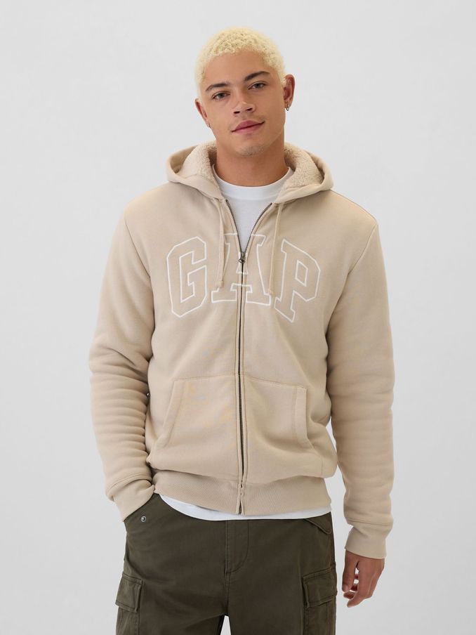 Fleece lined hoodie mens uk store