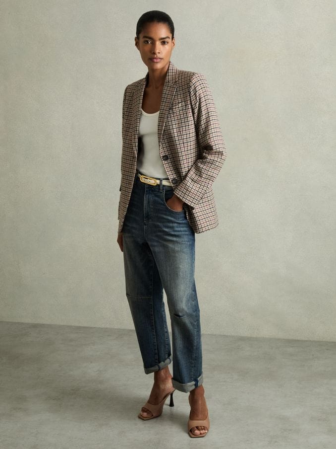 Casual wool blazer store