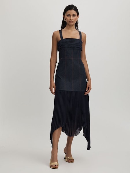 Amur Hybrid Denim Maxi Dress in Indigo (AB2070) | £518