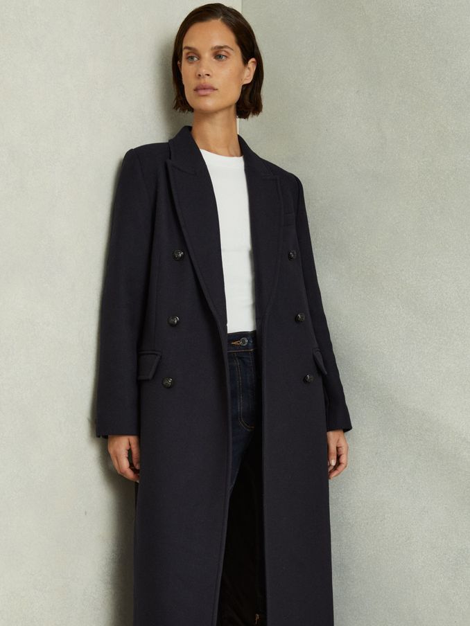 Blue womens coat uk online