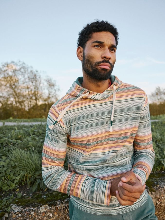 Striped hoodie on sale