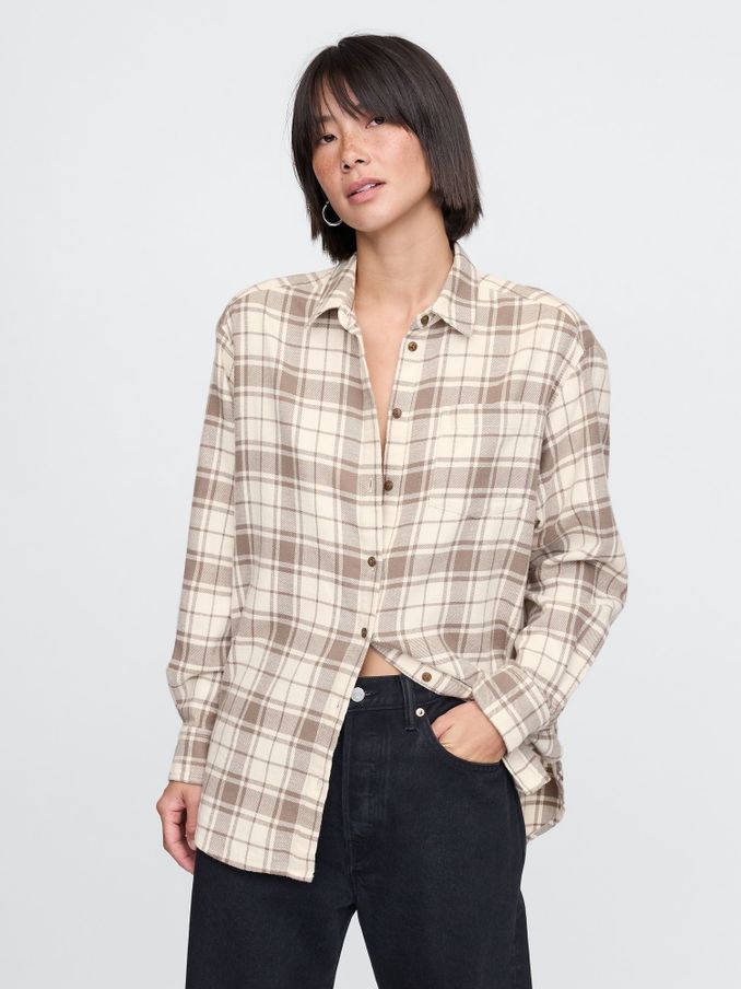 Womens Oversized Shirts Leopard Print Oversized Shirts Gap UK