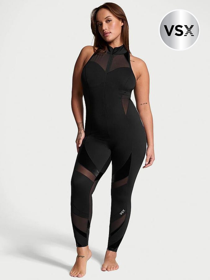 Buy Jumpsuit Black Victoria s Secret Sportlounge Online Victoria s Secret UK