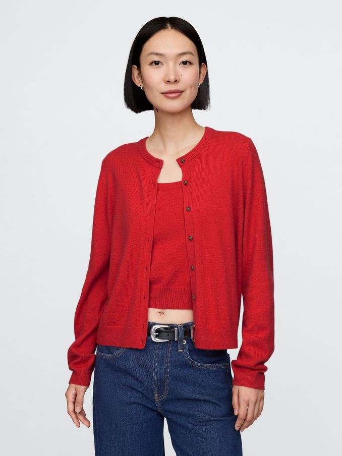 Buy Women s Cardigans Red Jumpersandcardigans Online Gap UK