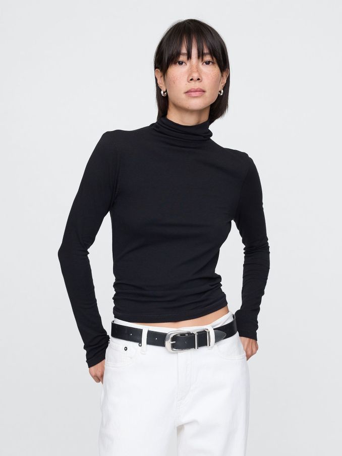 Women s High Neck Tops Gap UK