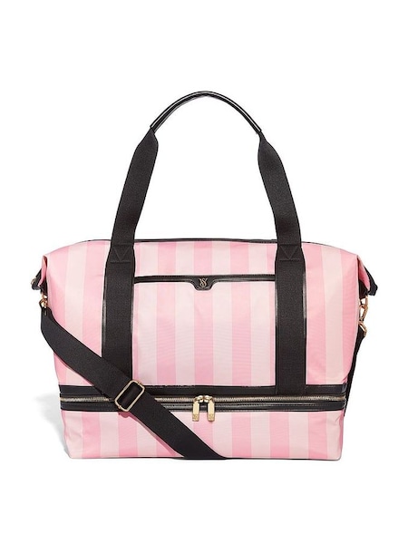 Iconic Stripe Pink The VS Getaway Weekender Bag (B00637) | £109