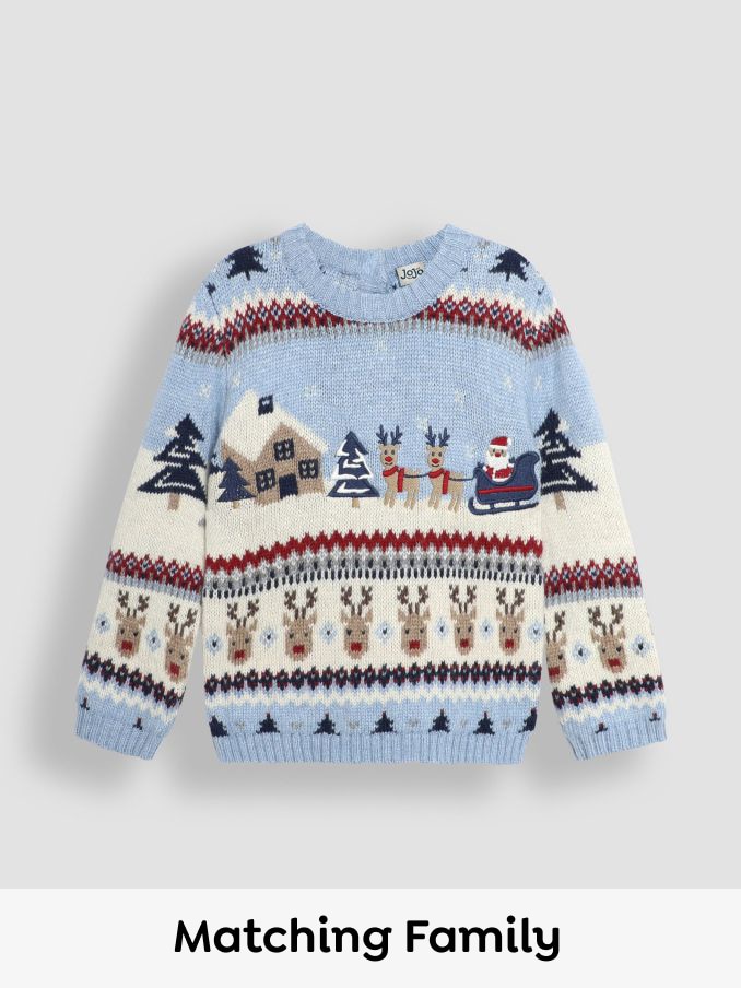Boys santa jumper shop