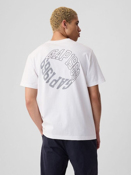 White 1969 Logo Short Sleeve Crew Neck T-Shirt (B02619) | £16